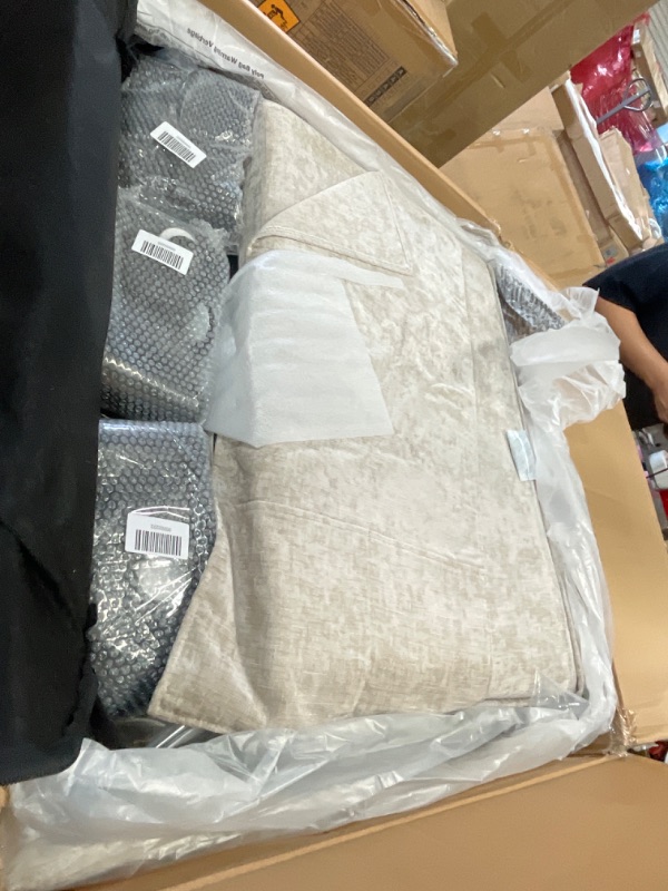 Photo 1 of ***3 BOXES***Vesgantti 142" Cloud Couch Sectional Modular Sofa, Comfy Sectional Couch with Ottoman Deep Seat Chenille L Shaped Sofa, Modular Couches for Living Room, Bedroom and Apartment, Light Brown