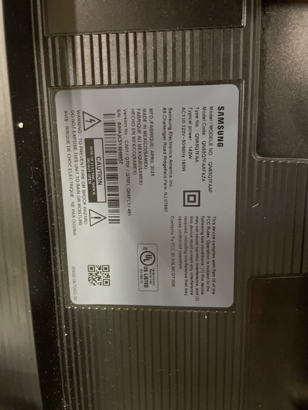 Photo 1 of ***DAMAGED***Samsung 65-Inch Class QLED Q7F Series Samsung Vision AI Smart TV (2025 Model, 65Q7F) Quantum HDR, Object Tracking Sound Lite, Q4 AI Gen1 Processor, 4K upscaling, Gaming Hub, Alexa Built-in