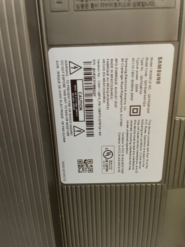 Photo 1 of ***DAMAGED***Samsung 75-Inch Class QLED Q8F 4K UHD Smart TV (2025 Model) Q4 AI Processor, 100% Color Volume with Quantum Dot, AirSlim Design, Endless Free Content, Samsung Vision AI, Alexa Built-in