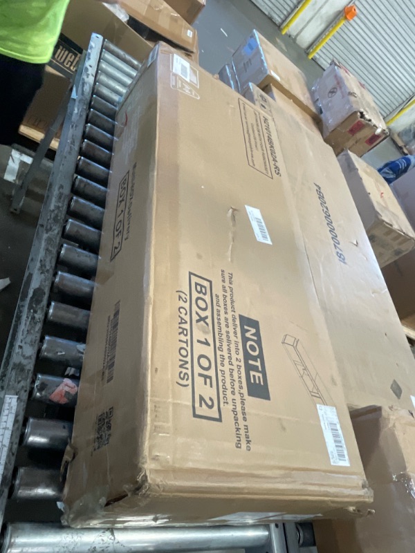 View 2 of *************INCOMPLETE ITEM, THIS IS ONLY BOX #1 OUT OF 2 TOTAL*****************
MXV 80" Fireplace TV Stand, Modern Entertainment Center & 36 Inch Electric Fireplace with Remote Control, LED Light, Fire Place Tv Stand for Living Room for TVs up to 90", B