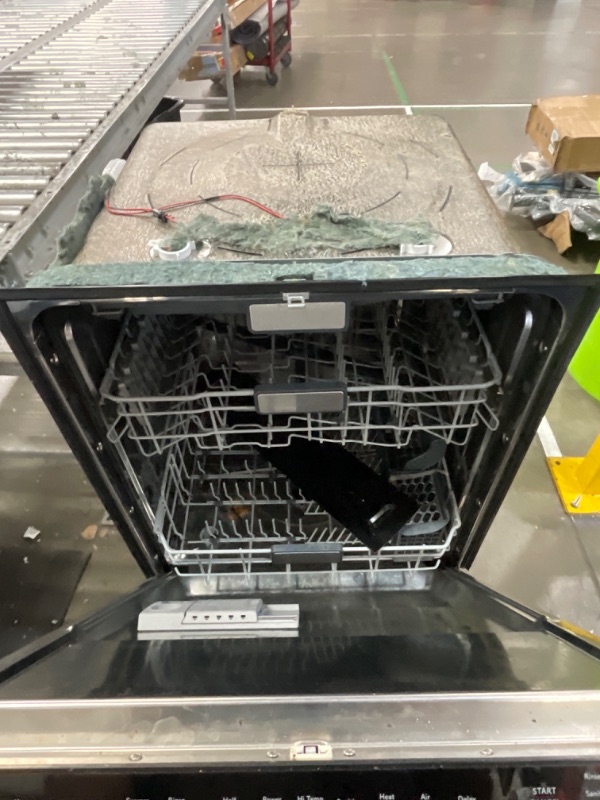 Photo 1 of ***PARTS ONLY***SHARP SDW6757ES Slide-In Dishwasher, Stainless Steel Finish, 24" Wide, Soil Sensors, Premium White LED Interior Lighting, Smooth Glide Rails, Heated Dry Option, Responsive Wash Cycles, Power Wash Zone