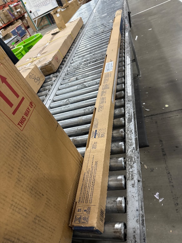 Photo 1 of ***RAIL IS BENT***Lithonia Lighting 1 Light LED Strip Light, 8 Foot Linear LED Ceiling Lighting Fixture, 11000 Lumens, 4000K, Dimmable, MVOLT, for Garage, Closet, Utility Room (MNSS L96 11000LM MVOLT GZ10 40K G1)