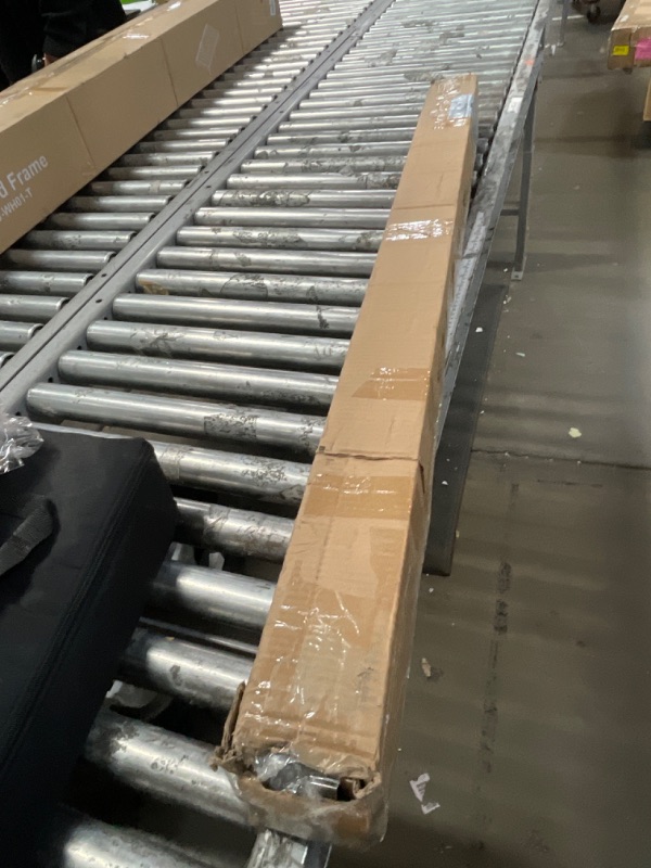 Photo 1 of 1 1/8 Inch Diameter Curtain Rods, 144-240” Telescoping Large Single Window Drapery Rod Heavy Duty With Adjustable Modern Brackets, Matte Black