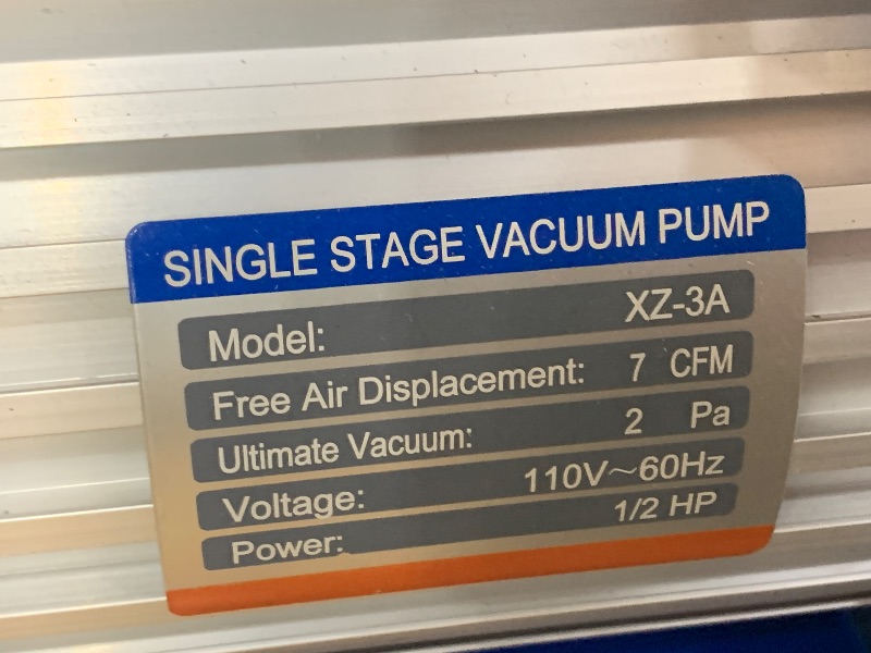 Photo 1 of ************MISSING THE SMALL PIECES PICTURED IN THE STOCK PHOTO***************
VEVOR Vacuum Investing Casting Machine, 290W Power, with 3 CFM Pump and Bell Jar, Convenient Oil Injection Port, Precision Pressure Gauge, 11 x 11 in Workbench, Casting Machin