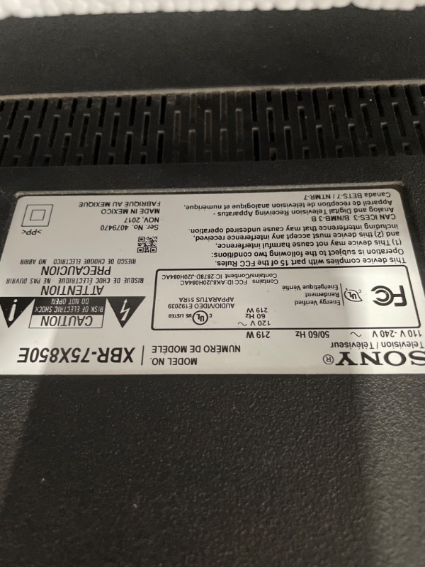 Photo 1 of ***DAMAGED***Sony 75-Inch Class 4K Ultra HD BRAVIA 3 LED Smart TV with Google TV, Dolby Vision HDR, and Exclusive Features for PlayStation®5 (K-75S30)