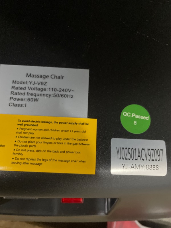 Photo 1 of ** SEE NOTES **
MEROUS 4D Zero Gravity Massage Chair Recliner, SL-Track Shiatsu Massage Chair Full Body with Voice Control,Body Scan,Waist Heating,Bluetooth,Foot Rollers,32 Airbags&Extended Footrest (Gray)