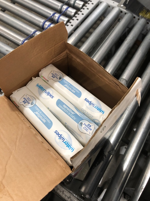 Photo 1 of (missing one) WaterWipes Sensitive+ Newborn & Baby Wipes, 3-In-1 Cleans, Cares, Protects, 99.9% Water, Unscented & Hypoallergenic, 720 Count (12 Packs)