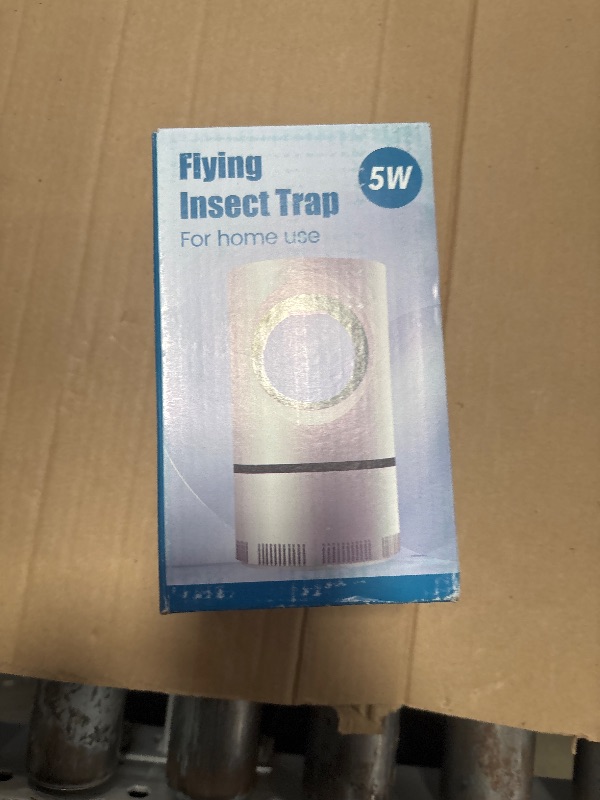 Photo 1 of Flying Insect Trap Fruit Fly Traps Fan Powered Indoor Bug Catcher for Mosquitoes, Gnats, Moths & Fruit Flies, Silent & Effective (1, White)