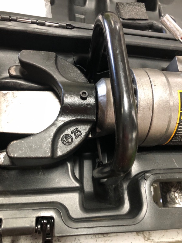 Photo 1 of [Upgraded Version] Electric Rebar Bender with Brushless Motor, Bending up to 1 Inch 25mm #8 Rebar, Bend Angle 0-130°, 1100W Portable Hydraulic Rebar Bender Tool, Handheld Rebar Bender Machine, 110V