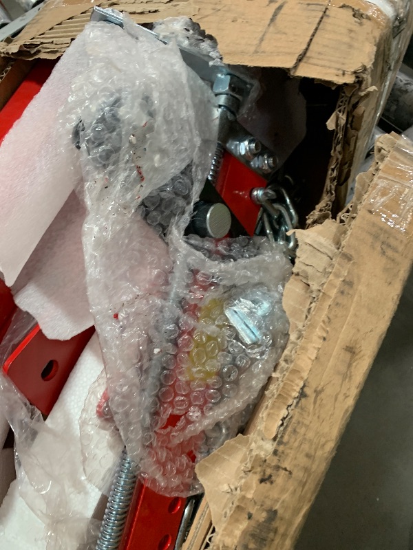 Photo 1 of *HEAVY* 2-Ton Hydraulic Shop Crane Folding Engine Hoist with Lever, 4400Lbs Capacity w/6 Steel Casters - Heavy-Duty Portable Car Lift for Truck Engines, Boat Motors, Farm Equipment (Net Wt. 168 lbs)