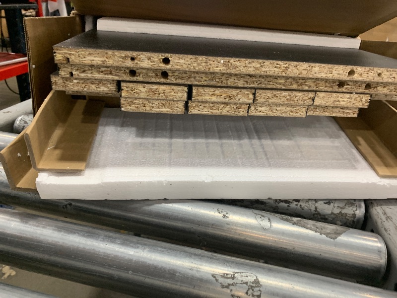 Photo 1 of **IMAGE FOR REFERENCE, WOOD***Sweetcrispy 7 Drawer Chest Mobile Storage Cabinets Wooden Dresser with Wheels Room Organization Furniture for Office Home, Black Wood