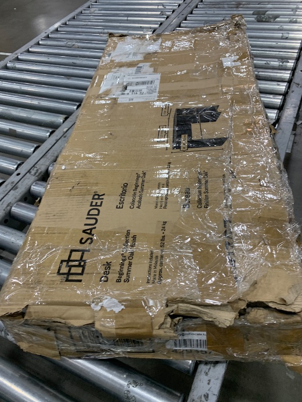 Photo 1 of **UNKNOWN IF MISSING HARDWARE**Sauder Beginnings Small Study Desk for Bedroom, Computer Desk for Small Spaces, in Summer Oak Finish