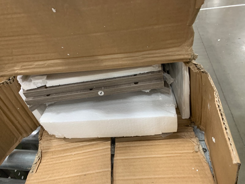 Photo 1 of ***DAMAGES UNKNOWN*** Tribesigns Farmhouse Console Table, 47 Inches Entryway Console Table with Storage, Industrial Hallway Accent Table for Living Room, Entrance