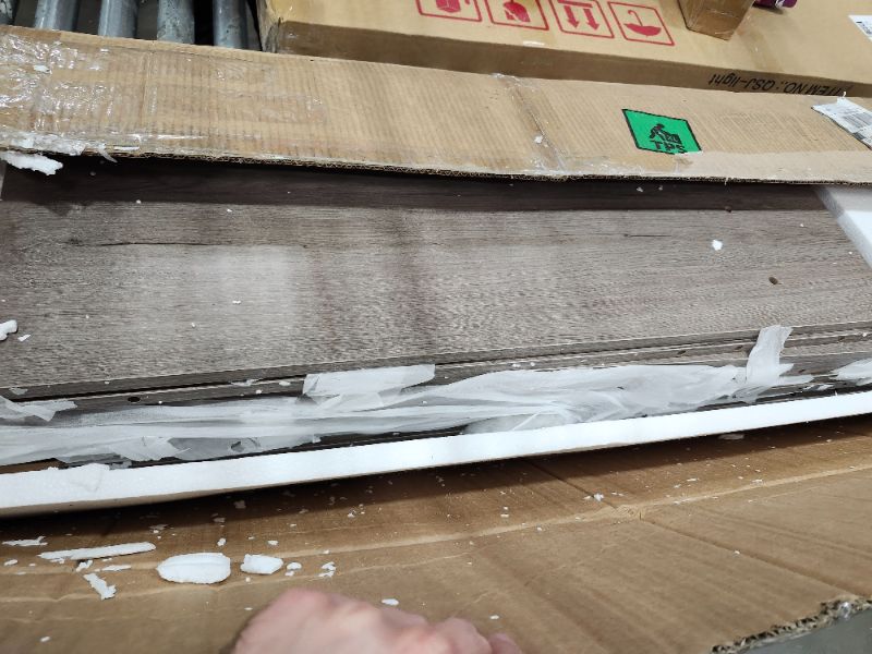 Photo 1 of ***DAMAGES UNKNOWN*** Tribesigns Farmhouse Console Table, 47 Inches Entryway Console Table with Storage, Industrial Hallway Accent Table for Living Room, Entrance