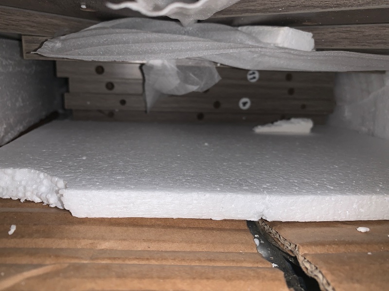 Photo 1 of ***DAMAGES UNKNOWN*** Tribesigns Farmhouse Console Table, 47 Inches Entryway Console Table with Storage, Industrial Hallway Accent Table for Living Room, Entrance