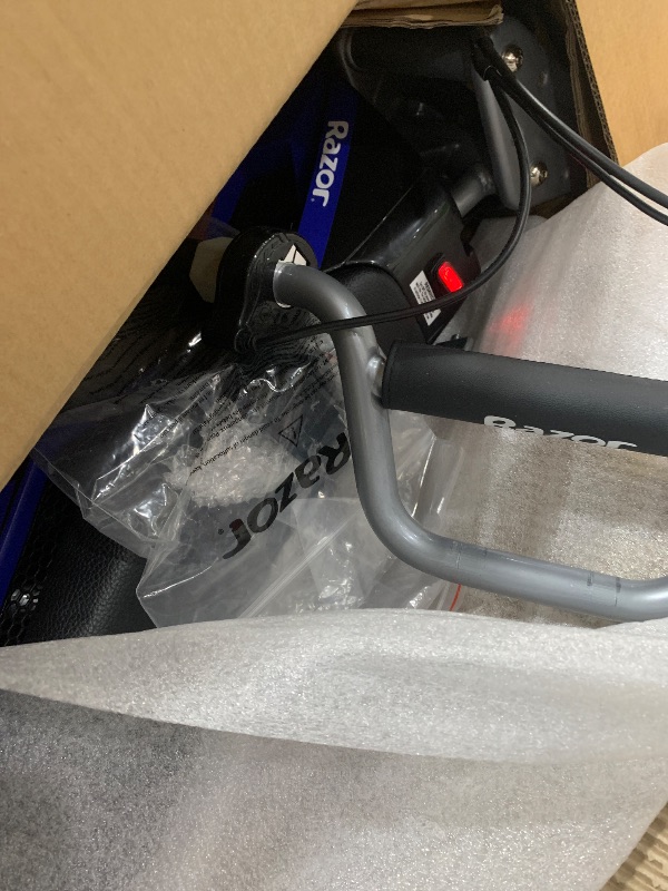 Photo 1 of **TURNS ON** Razor MX350 Dirt Rocket Electric Motocross Bike, Blue, 10-12 inches