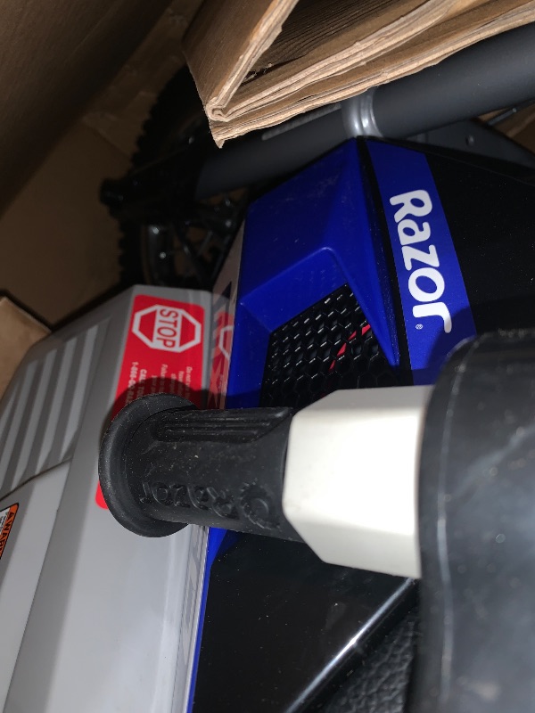 Photo 1 of **TURNS ON** Razor MX350 Dirt Rocket Electric Motocross Bike, Blue, 10-12 inches