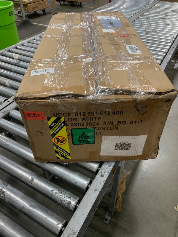 Photo 1 of **SEE NOTEs**Flash Furniture Hercules Set of 10 Indoor/Outdoor Heavy-Duty Plastic Folding Chairs, Foldable Commercial Stacking Chairs with 650-lb. Static Weight Capacity, White