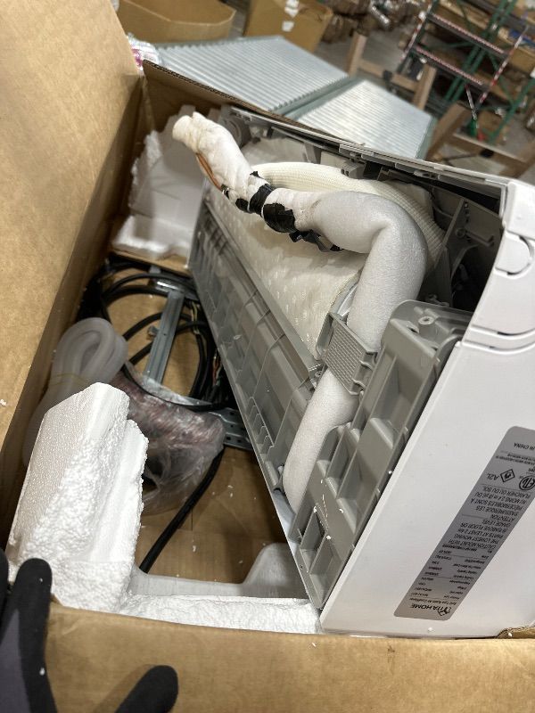 Photo 1 of ***incomplete/ one part only/ missing other box***
YITAHOME 12000 BTU Mini Split Air Conditioner Heat Pump System, Wifi Enabled 20 SEER2 115V Inverter Ductless AC Cool Up to 750 Sq. Ft, Compatible with Alexa, Complete Installation Kit, White