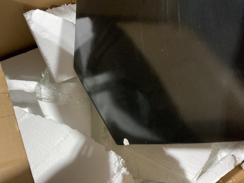 Photo 4 of *** PARTIAL SET *** Christopher Knight Home Skyles Coffee Table Set of 2, Geometric Lightweight Concrete Patio End Table, Contemporary Home Decor, Flexible Indoor Outdoor Coffee Tables, No Assembly Required, Black