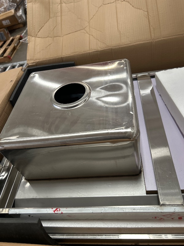 View 3 of *****************FOR PARTS ONLY- MISSING PARTS******************
WWK 47" x 21" Stainless Steel Sink with Cabinet, Freestanding Utility Sink Laundry Sink, Heavy Duty Commercial Kitchen Sink for Outdoor, Restaurant, Hotel, Cafe, and Garage, 21D x 47W x 35H
