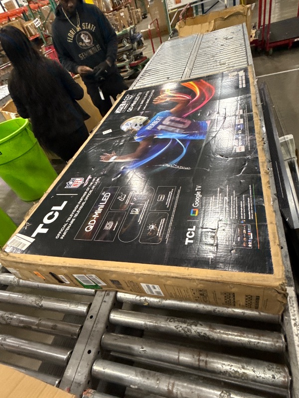 Photo 1 of ***DAMAGED***TCL 65 Inch Class QM8K Series | Mini LED QLED 4K HDR | 65QM8K, 2025 Model | 120HZ-144HZ Anti Reflective Wide Angle Screen Smart Google TV Dolby Atmos | Voice Remote Alexa Gaming Streaming Television