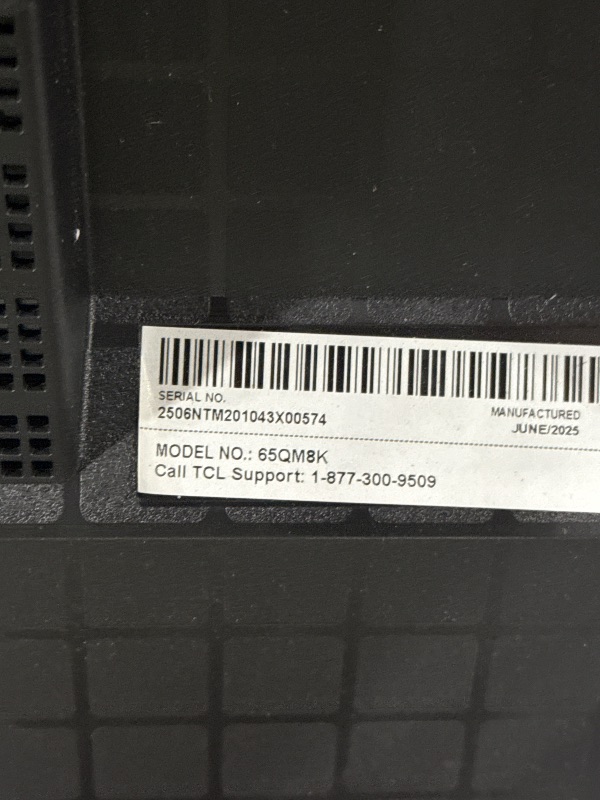 Photo 1 of ***DAMAGED***TCL 65 Inch Class QM8K Series | Mini LED QLED 4K HDR | 65QM8K, 2025 Model | 120HZ-144HZ Anti Reflective Wide Angle Screen Smart Google TV Dolby Atmos | Voice Remote Alexa Gaming Streaming Television