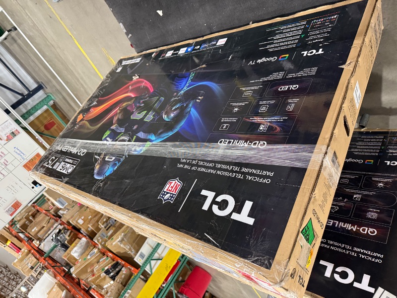 Photo 1 of ***DAMAGED***TCL 75 Inch Class QM6K Series | Mini LED QLED 4K HDR | 75QM6K, 2025 Model | 120HZ-144HZ High Brightness Smart Google TV Dolby Atmos Onkyo Audio | Voice Remote Alexa Gaming Streaming Television
