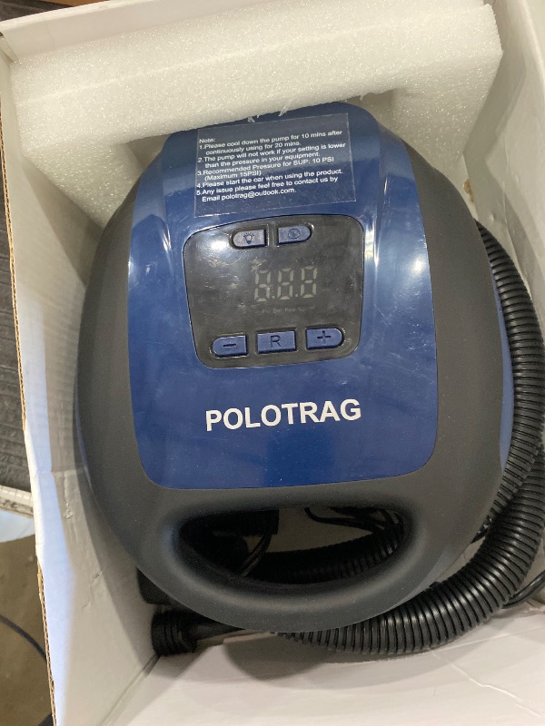 Photo 1 of **STOCK PHOTO FOR REFERENCE**Paddle Board Pump, Rechargeable SUP Pump Electric, 20PSI Portable Paddleboard Pump with Inflation & Deflation, Auto-Off for Inflatables, Kayak, Towable Tube and Air Mattress