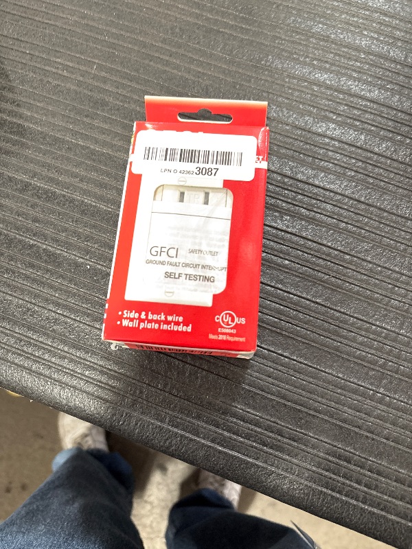 Photo 1 of (15 AMP - 1 Pack) GFCI Outlet WR White – Tamper Resistant, Weather Resistant GFI Receptacle with Self-Test, LED Indicator,UL Listed, Easy Install – Ground Fault Outlet for Outdoor Use & Bathroom