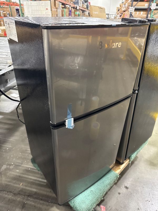 Photo 2 of Bodare Mini Fridge with Freezer Quite: 3.2 Cu.Ft Mini Refrigerator with 2 Doors - Energy-Efficient Compact Small Refrigerator - for Bedroom Dorm Office Apartment