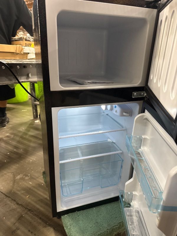 Photo 3 of Bodare Mini Fridge with Freezer Quite: 3.2 Cu.Ft Mini Refrigerator with 2 Doors - Energy-Efficient Compact Small Refrigerator - for Bedroom Dorm Office Apartment