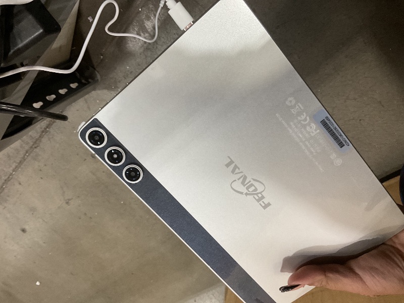 Photo 1 of *DOESNT FULLY POWER ON AT ALL**Tablet 10.1 Inch Android 14, Octa-Core 5G WiFi, 128GB ROM 14GB RAM, Dual Sim Card Slot, Camera, 2025 Latest Tab with Keyboard Bundle 1TB Expand Android Tablet 13MP+8MP, Unlocked for T-Mobile (Silver)
