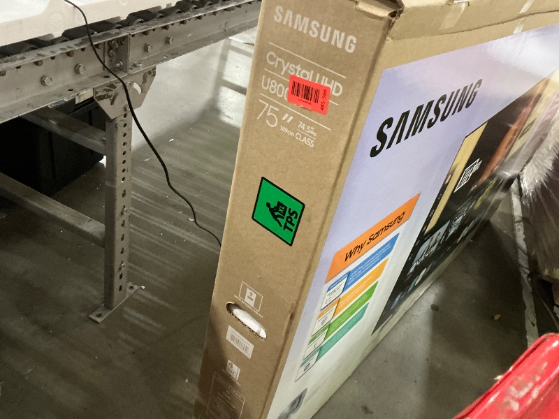 Photo 1 of Samsung 75-Inch Class Crystal UHD U8000F 4K Smart TV (2025 Model) Endless Free Content, Crystal Processor 4K, MetalStream Design, Knox Security, Alexa Built-in