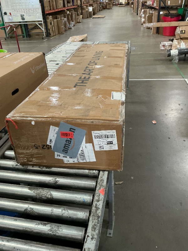 Photo 1 of GarveeHome Queen PU Leather Upholstered Platform Bed Frame