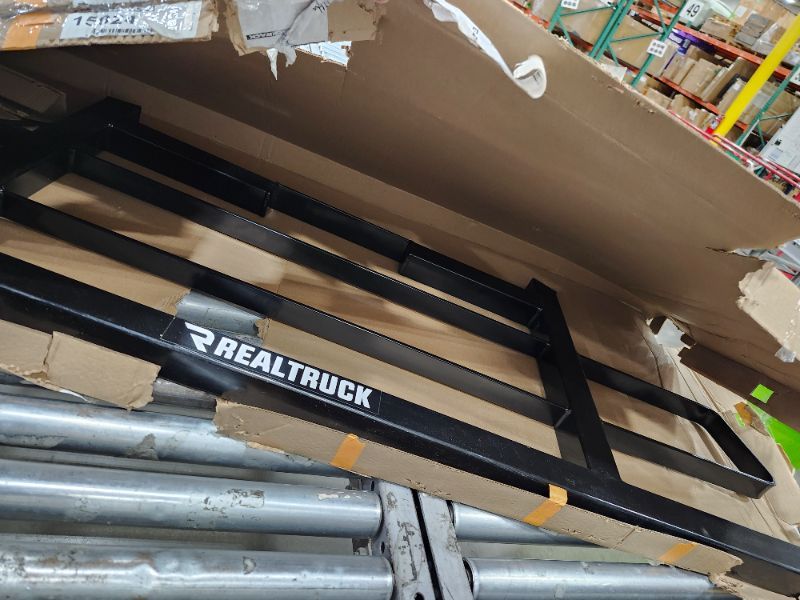 Photo 1 of **************MISSING HARDWARE*******************
RealTruck BACKRACK Original Shortened Frame Only | Black, No Drill | 15024 | Fits 2007-2018 Chevrolet/GMC Silverado/Sierra 1500; 2007-2019 Silverado/Sierra 2500/3500 HD; 2004-2025 Ford F-150 & Others