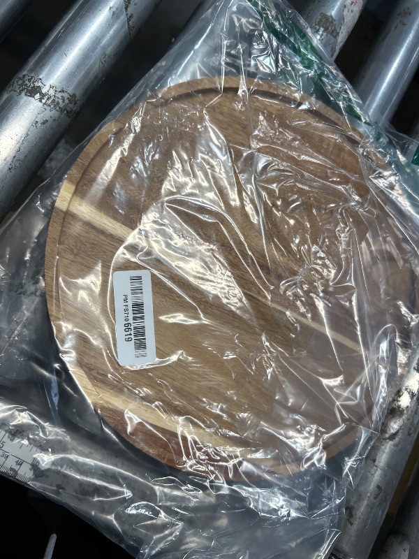 Photo 1 of 11.5 Inches Candle Holder Tray Home Decor, Round Wood Tray for Coffee Table, Small Wooden Serving Decorative Trays for Home