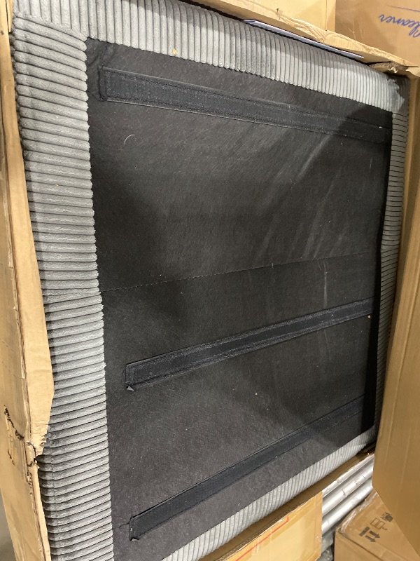 Photo 1 of **FOR PARTS ONLY**
LINSY HOME Futon Sofa Bed - Convertible Corduroy Futon Couch Bed with Adjustable Backrest, Modern Small Loveseat Sleeper Sofa for Small Spaces, Living Room, Apartment or Office (Grey)