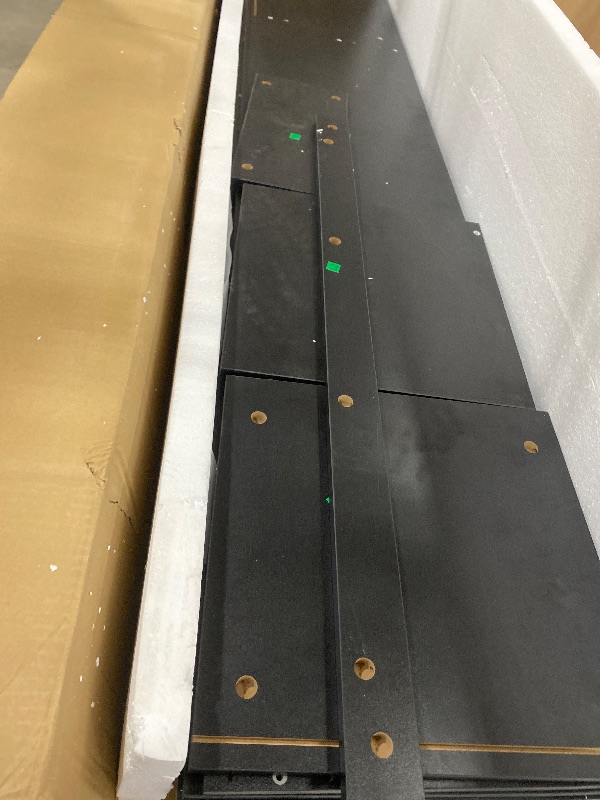 Photo 1 of **INCOMPLETE/SEE NOTES** GarveeHome 70 Inch Fireplace TV Stand with 36 Inch Electric Fireplace, 12 Colors LED Lights, 750W/1500W for Max 80 Inch TV, 2 Tier Storage 2 Door Cabinet Tv Stand with Fireplace