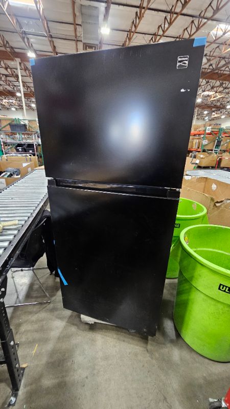 Photo 1 of ***PARTS ONLY***Kenmore 46-62319 30" Top Mount Refrigerator with Freezer - Adjustable Shelving, Humidity-Controlled Crispers, Optional Ice Maker, LED Lighting, ENERGY STAR Certified, 18.2 cu. ft. Capacity - Black