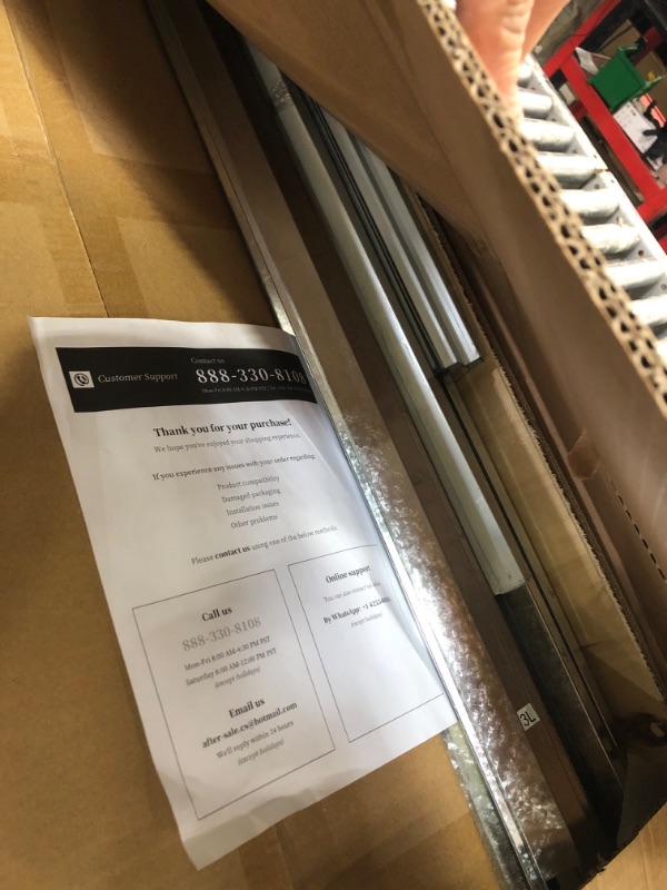 Photo 1 of ***PARTS ONLY**DWVO 12x8ft Large Tool Storage Shed with Window, Lockable Doors, and Sloped Roof, Oversized Steel Outdoor Storage Shed for Garden, Patio, Garage, Backyard, Lawn(Gray + White)