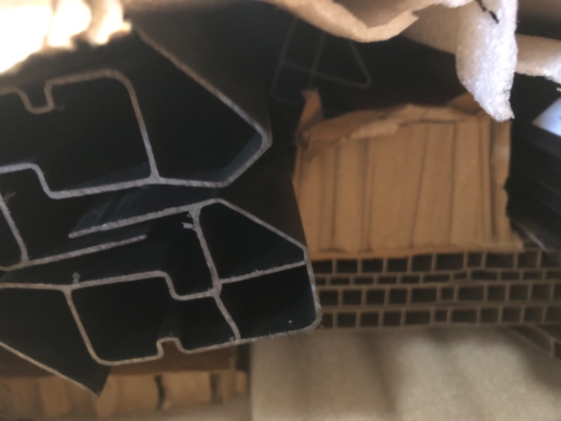 Photo 1 of ***PARTIAL SET - PRICE ADJUSTED***
DWVO 6x4.4 FT Resin Storage Shed with Fence-Style and Side Windows (Missing boxes)*