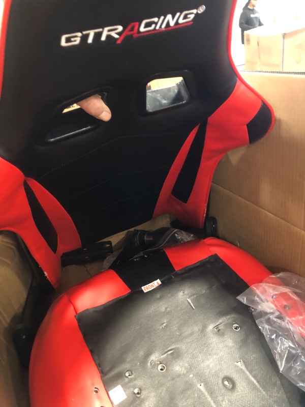 Photo 1 of **********INCOMPLETE ITEM, FOR PARTS ONLY************
GTRACING Gaming Chair with Footrest Speakers Video Game Chair Bluetooth Music Heavy Duty Ergonomic Computer Office Desk Chair