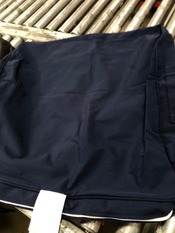 Photo 1 of Midnight Dark Navy Outdoor Patio Chair Cushion Seat Pillow Covers