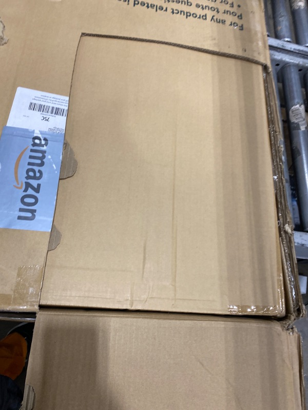 Photo 3 of Bme Vivian 14 Inch Deluxe Bed Frame with Headboard, Rustic & Scandinavian Style with Solid Acacia Wood, No Box Spring Needed, 12 Strong Wood Slat Support, Easy Assembly, King, Rustic Golden Brown