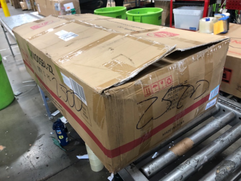 Photo 1 of **FOR PARTS ONLY**partial set/incomplete*
Wisteria Lane 4 Piece Patio Furniture Set, Wicker Outdoor Patio Conversation Furniture Set, All Weather Outdoor Patio Sofa with Cushion and Glass Table, Blue