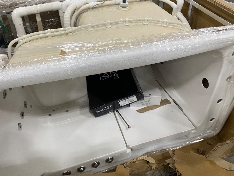 Photo 1 of ANZZI Walk?In Bathtub, 30" x 60", Right?Drain, Air & Whirlpool Massage Jets, ADA Compliant, Quick?Fill Faucet, Aromatherapy, LED Light, Safety Bars, Handheld Shower | AMZ3060WIRWD