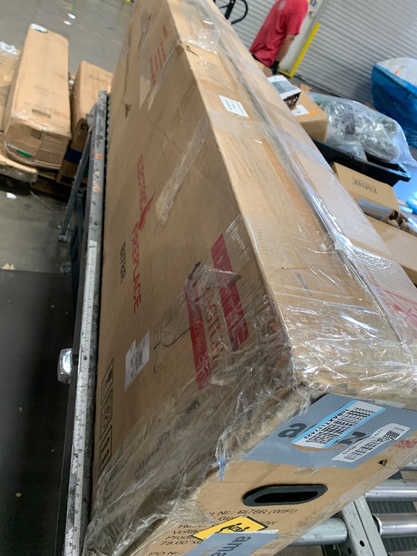 Photo 1 of *** PARTS ONLY *** Ultra-Thin Electric Fireplace 78 Inch,App & Remote &Touch Screen Control,169 Flame Color Combinations, 9H Timer & Thermostat & Low Noise, Log & Crystal, 750W/1500W Fireplace Heater, Black