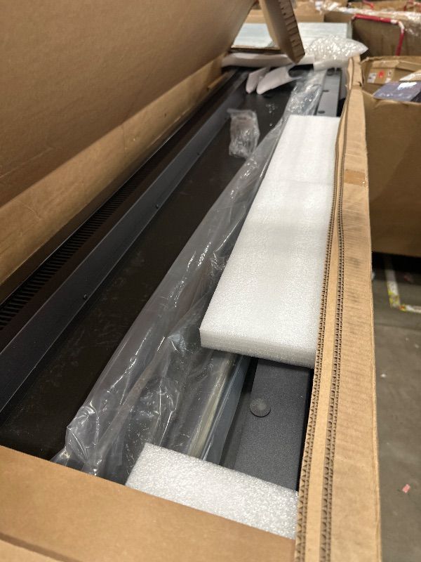 Photo 1 of *** PARTS ONLY *** Ultra-Thin Electric Fireplace 78 Inch,App & Remote &Touch Screen Control,169 Flame Color Combinations, 9H Timer & Thermostat & Low Noise, Log & Crystal, 750W/1500W Fireplace Heater, Black