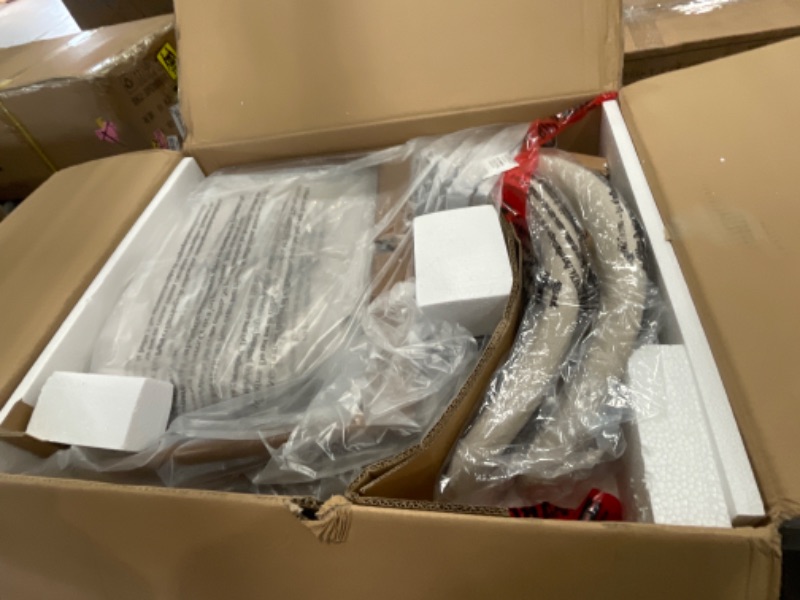 Photo 1 of ***INCOMPLETE***COLAMY Wooden Dining Chairs Set of 6, Modern Upholstered Fabric Dining Room Chair, Farmhouse Kitchen Side Chairs with Foot Pegs, Beige